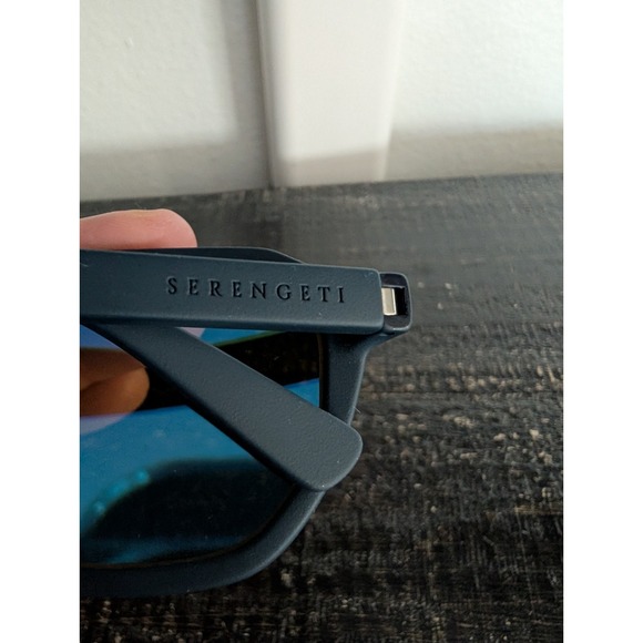 SERENGETI Bellemon POLARIZED Sunglasses Blue/Spirit Blue Drivers SS534005 Italy - Picture 3 of 13